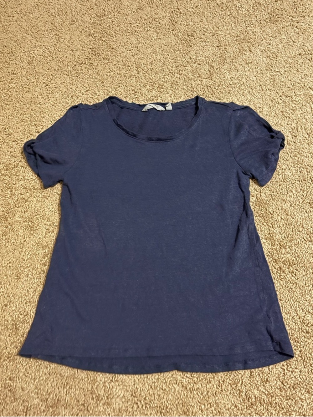 Athleta Open Twist Sleeve Size Small 100% Linen